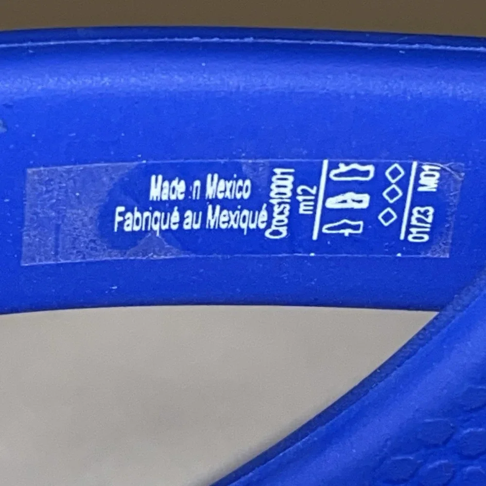 Crocs Royal Blue Men's Size 12‎ Jibbitz The Office Funny Humor